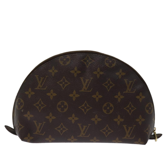 LOUIS VUITTON Monogram Trousse Demi Ronde Cosmetic Pouch M47520 LV Auth 76931 - Picture 2 of 16